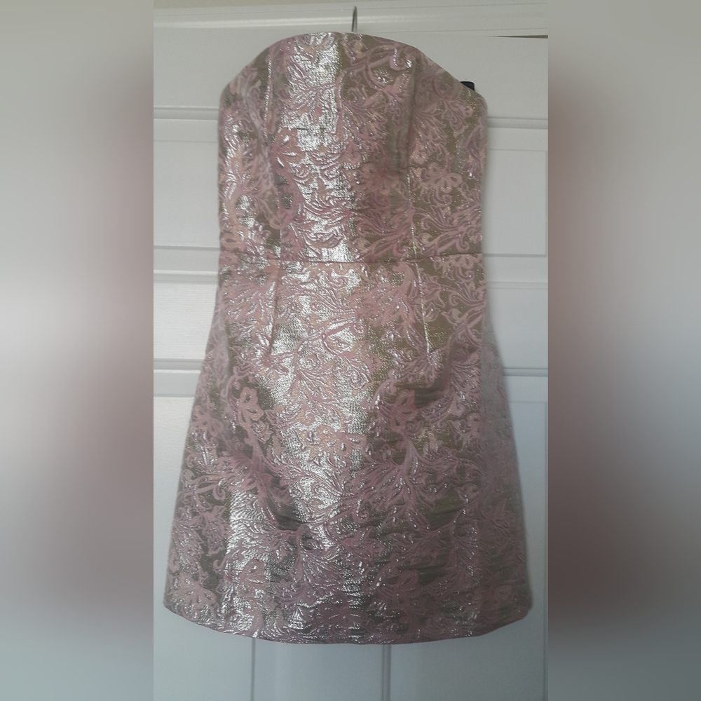 Forever 21 Pink and Silver Mini Dress